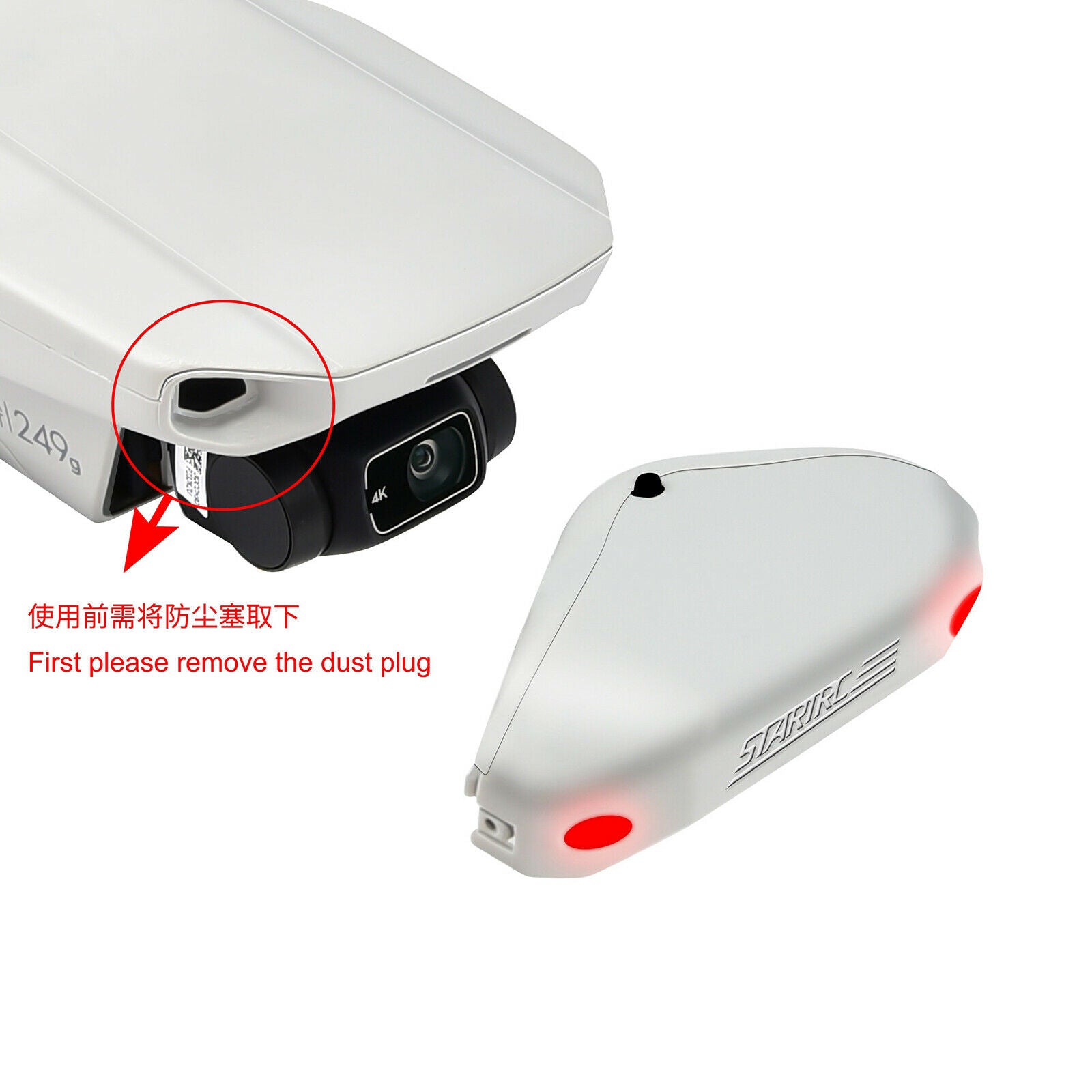 Drone Head Eye LED Light Simple Installation 3 Modes for DJI Mavic  2