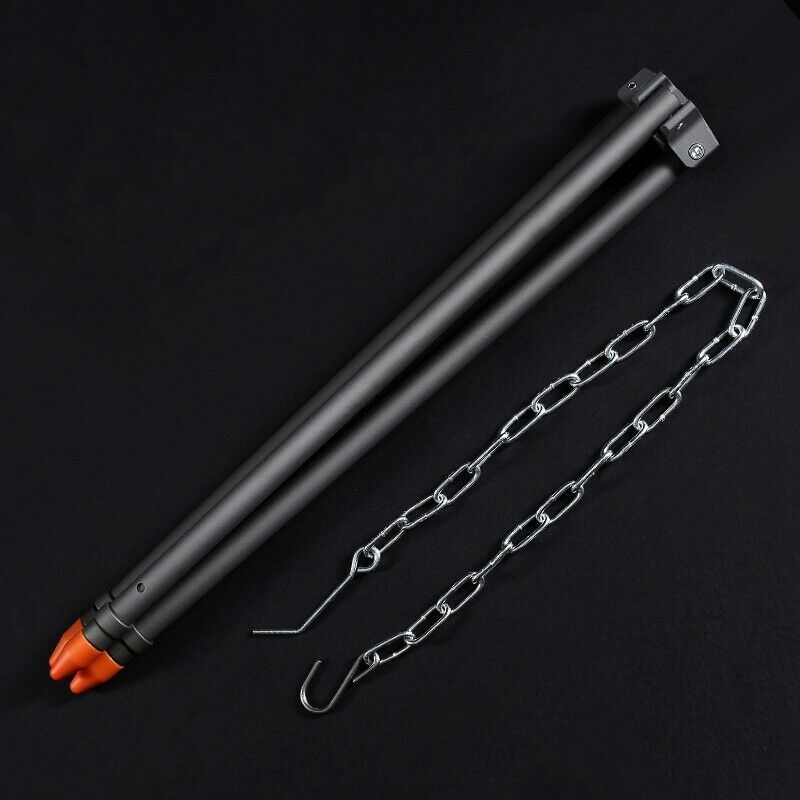 Portable Camp Fire Tripod Teles Outdoor Cooking Tripod with Adjustable Hang E2P9