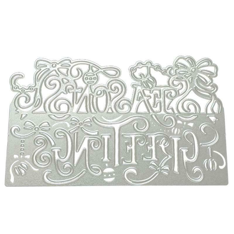 Season Greeting Metal Cutting Dies Stencil DIY Scrapbooking Album Paper Card