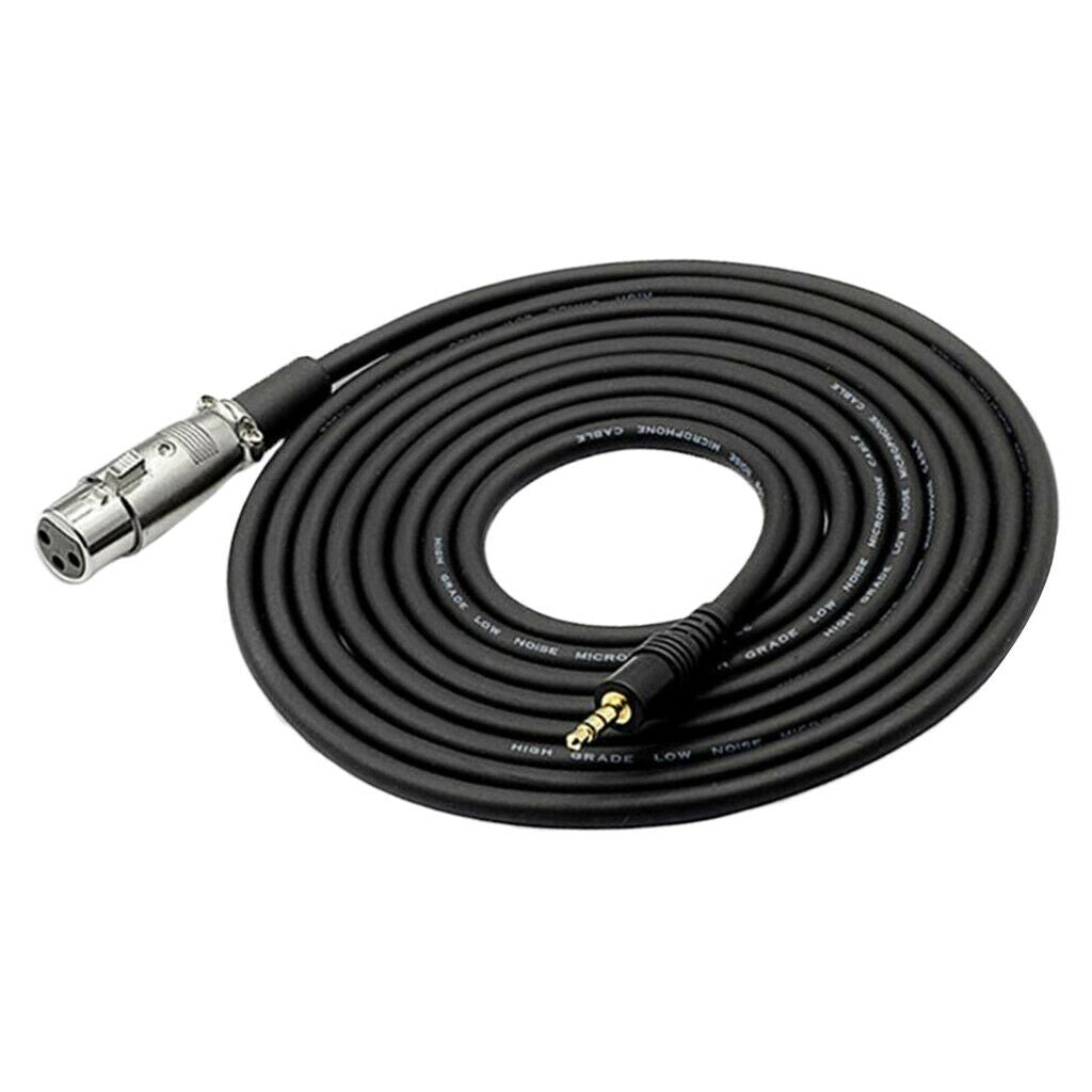 2.5 M 3 Pin XLR Socket to 3.5 Mm 1/8 '' Plug, Plug, 3.5 Mm Socket And