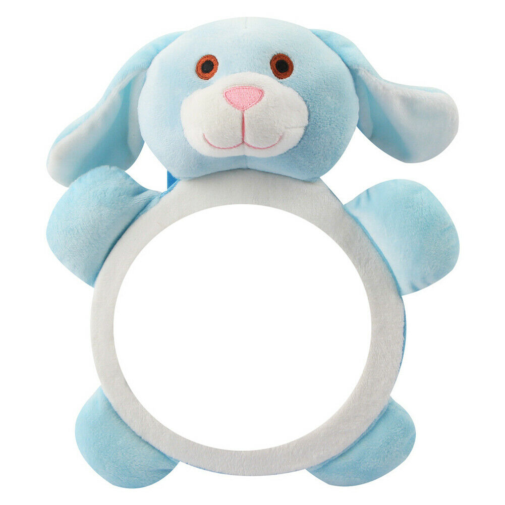 Cartoon Puppy Car Adjustable Rearview Mirror Infant Safety Seat Back Mirror @