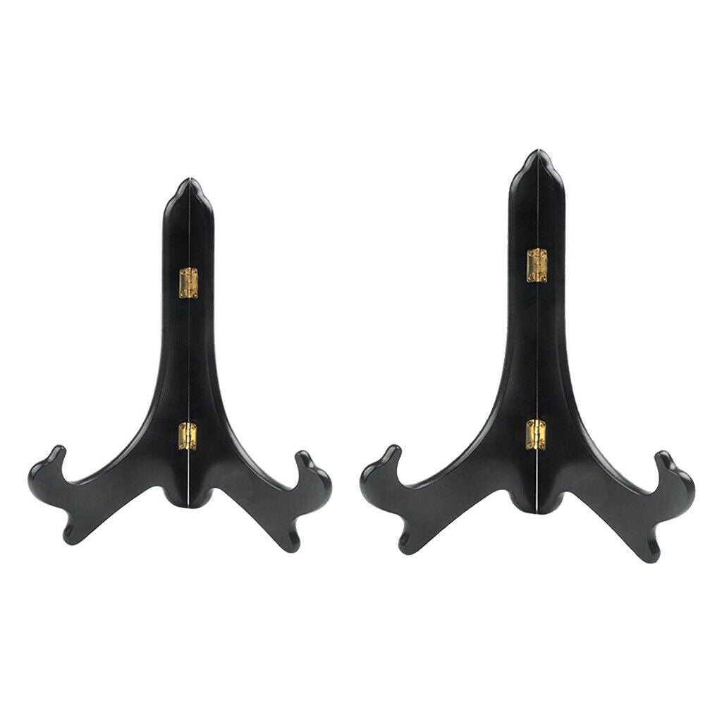 2 Pieces of Wooden Photo Base Holder Plates Display Holder 8 Inch & 4 Inch