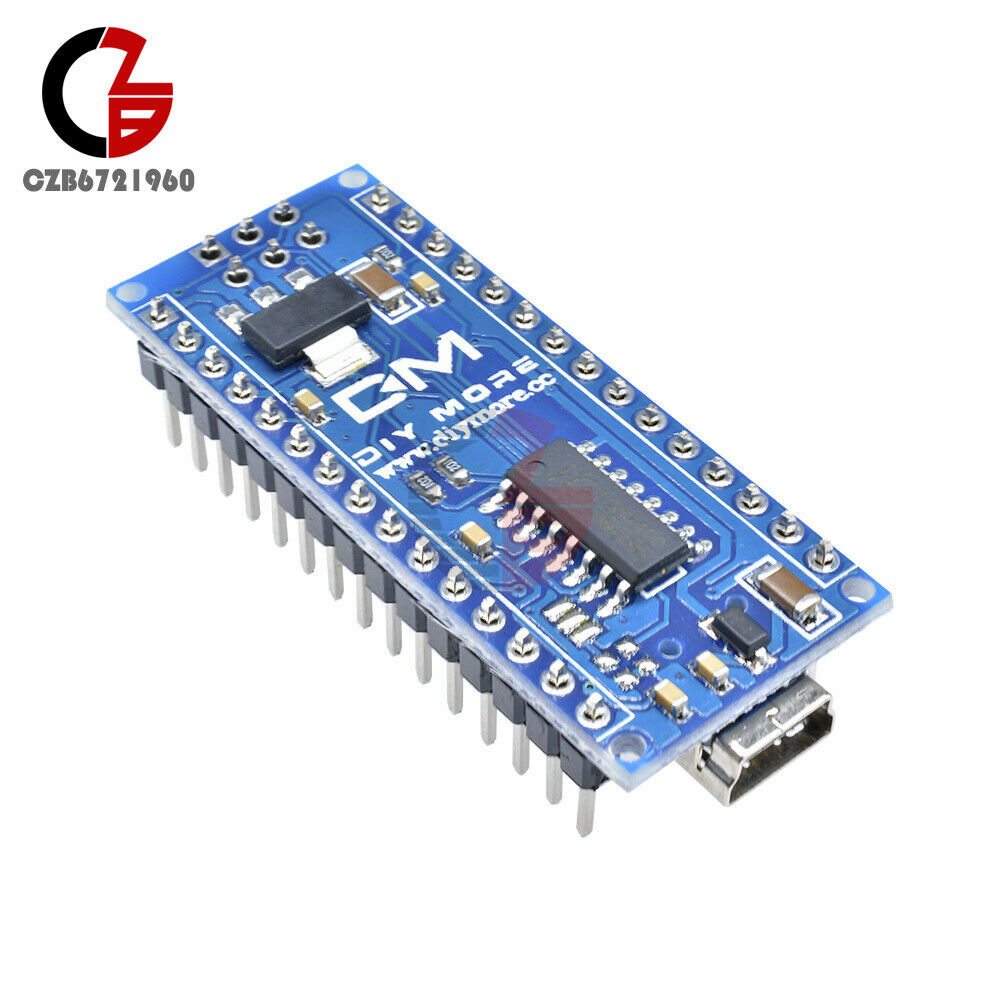 2Pcs Mini USB Nano V3.0 ATmega328P CH340G 5V 16M Micro-controller board Arduino
