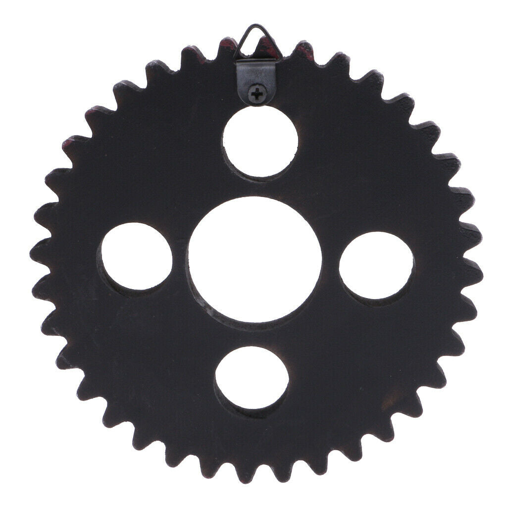 4Pieces Industrial Style  Wood Steampunk Gear Home Bar Cafe Craft Art Hanging