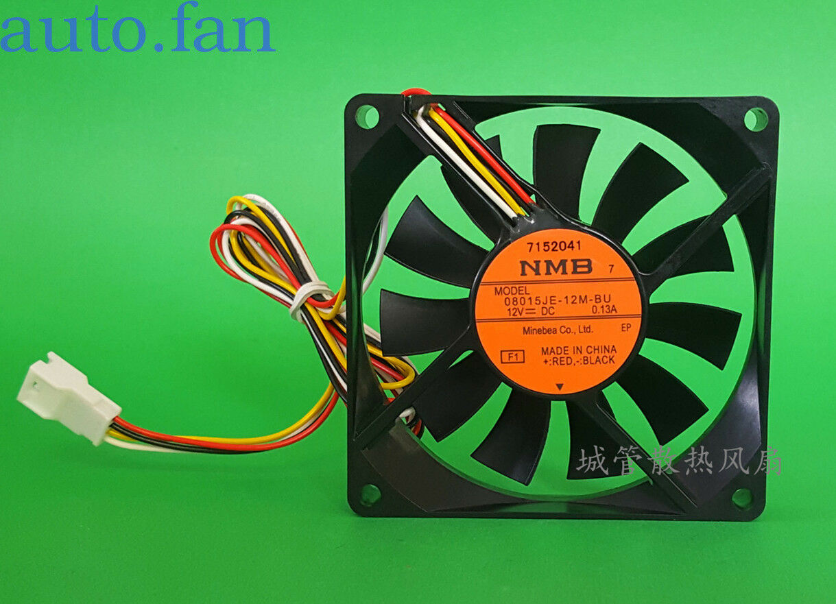 For 1Pcs New NMB 08015JE-12M-BU 8015 12V inverter 0.13A mute 8CM cooling fan