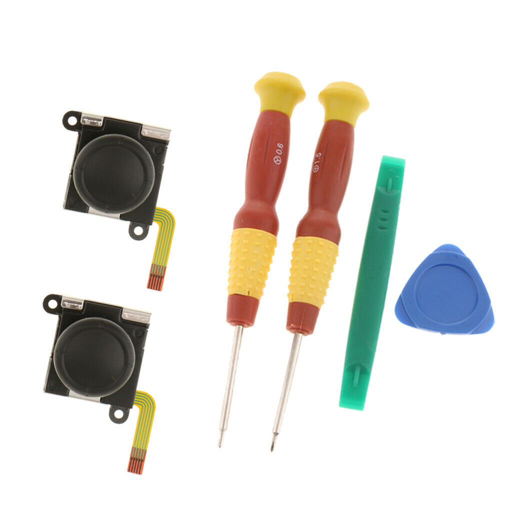 2 Pcs Analog Sensor Joystick + Disassembly Tools for  Switch Console