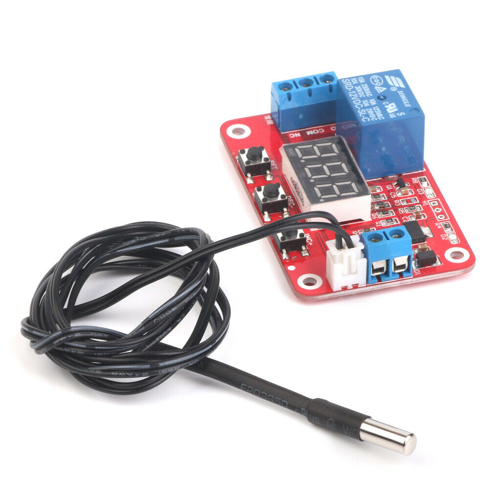 12V Temperature Digital Display Module Relay Sensor Switch Controller