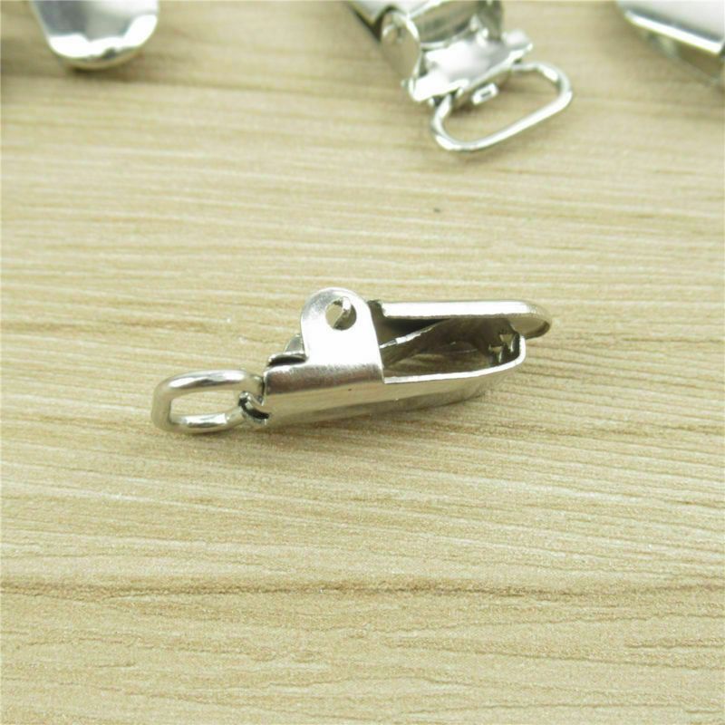 5Pcs Insert Pacifier Metal Holder Suspender Clips Mitten For DIY Craft 10mm