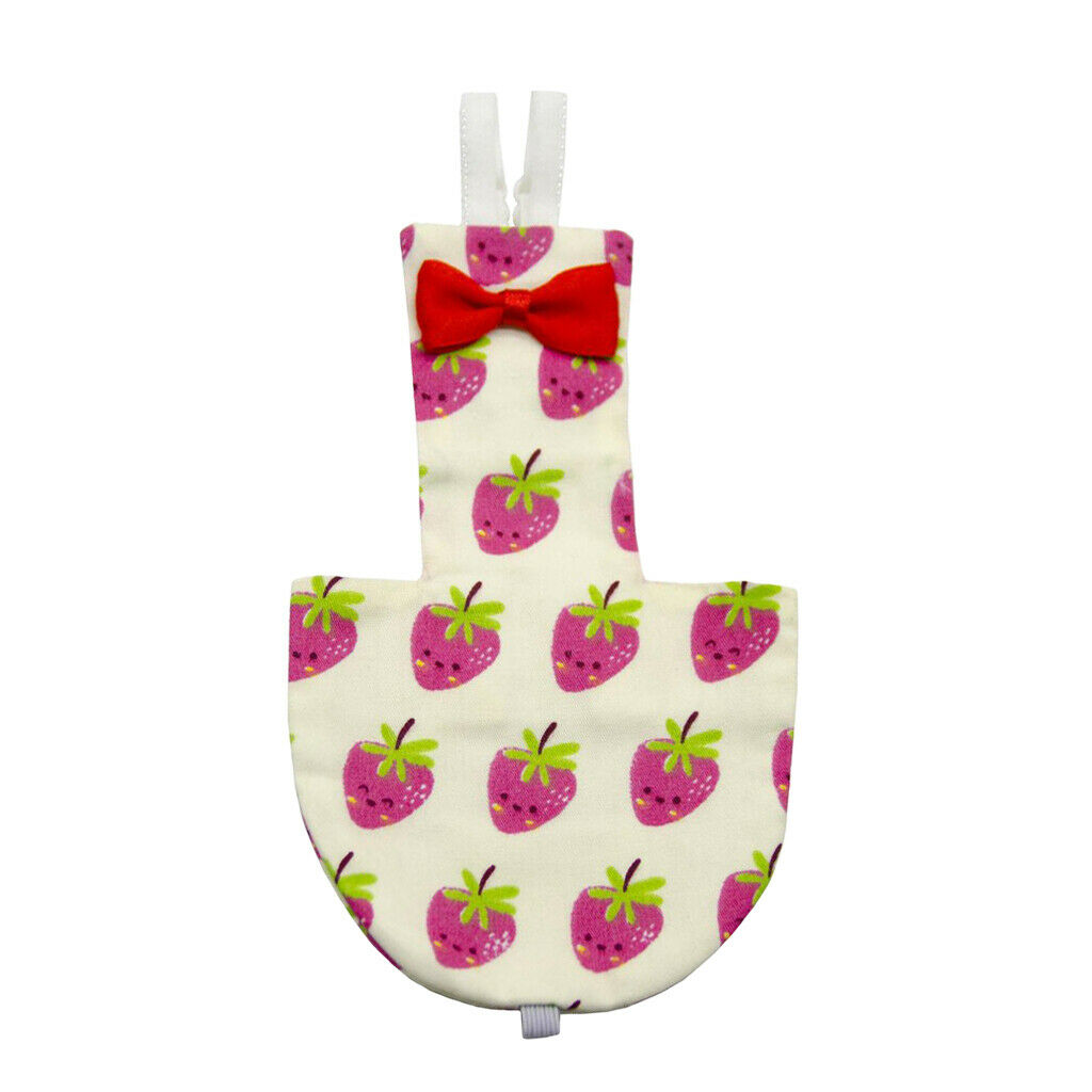 Birds Parrots Strawberry Pattern Washable Reusable Diaper Parrots Pee Pad S