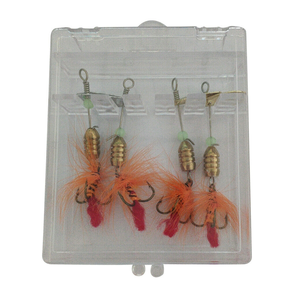 4x Cock Tail  Lures Spinnerbait Fishing Lures Hard Bait Golden