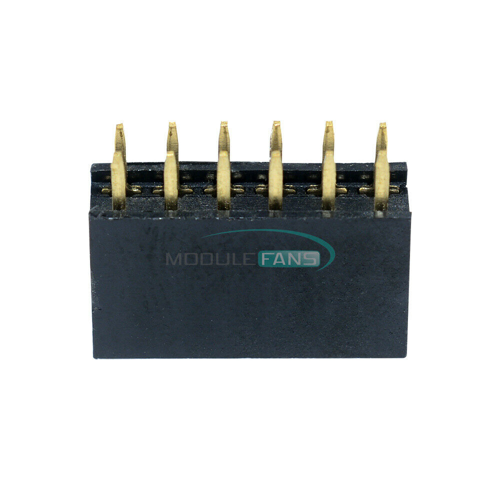 50PCS 12Pin 2.54mm Double Row Female Straight Header Pitch Socket Strip