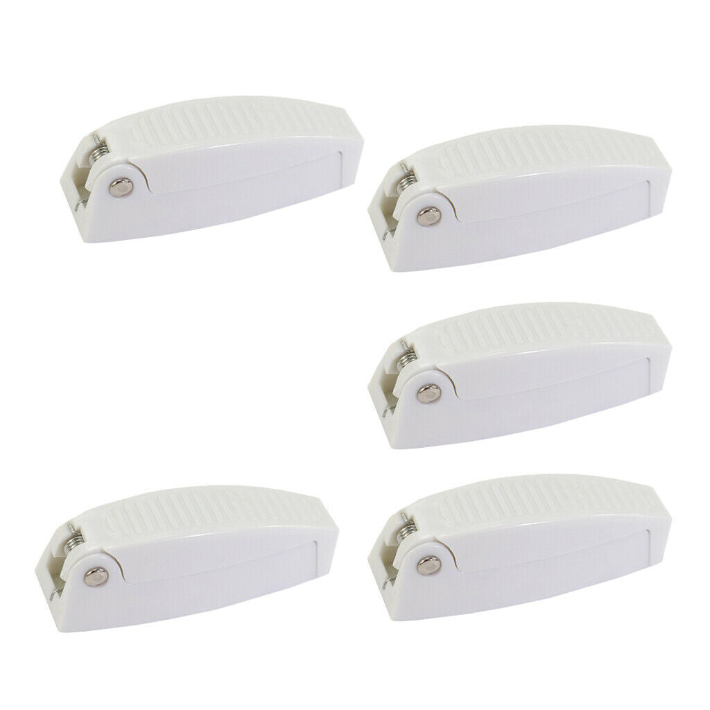 Pack Marine Boat Replacement Safety Door Gate Latch White Plastic Clip( 5x)