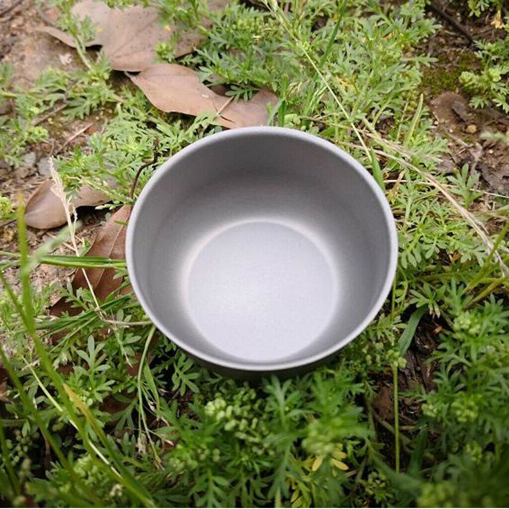 5 Pieces Camping Cups, Mini Titanium Tea Cups, Stemless Wine Glasses, Outdoor