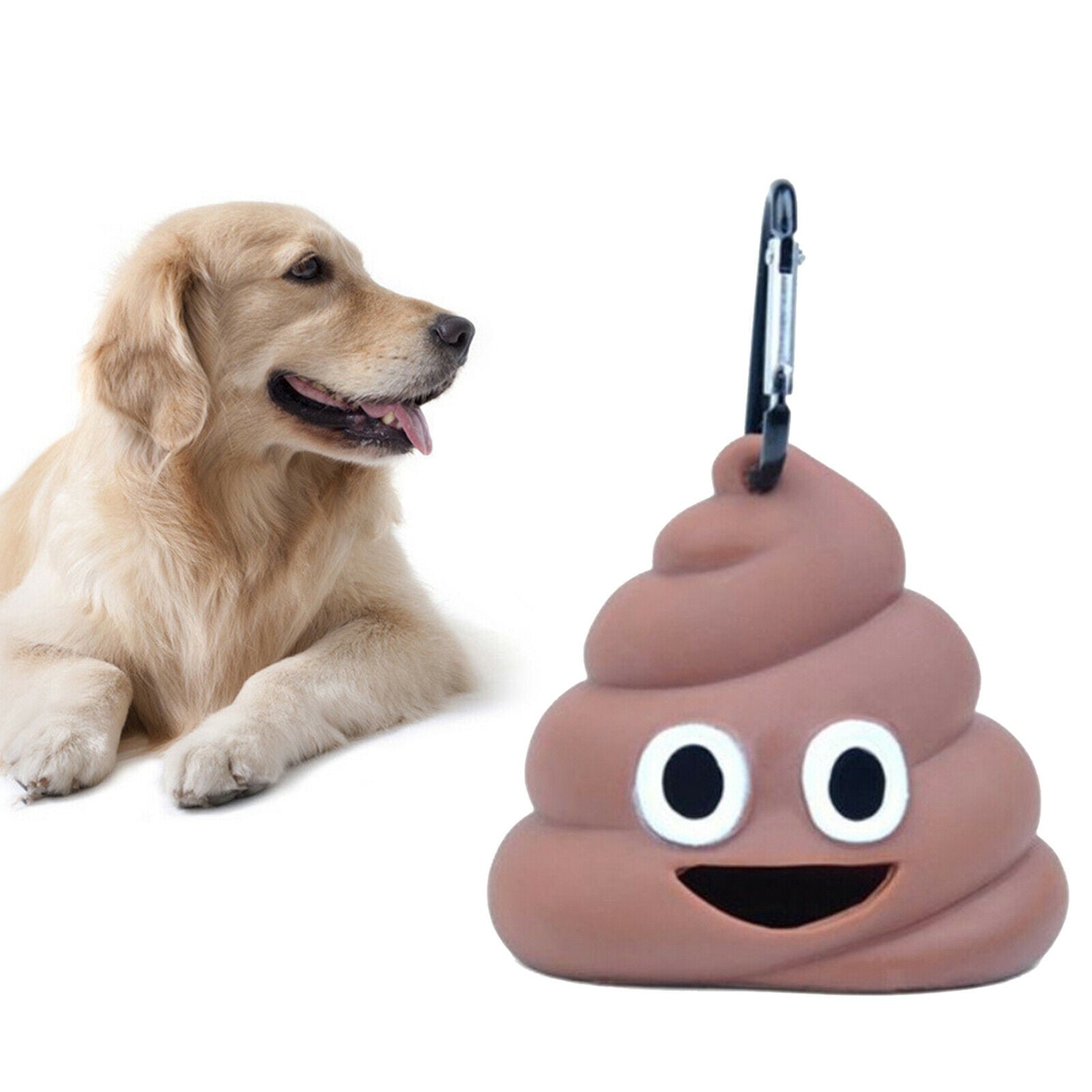Silicone Pet Waste Bag Dispenser Cute Funny Holder Poo Distributor Carrier
