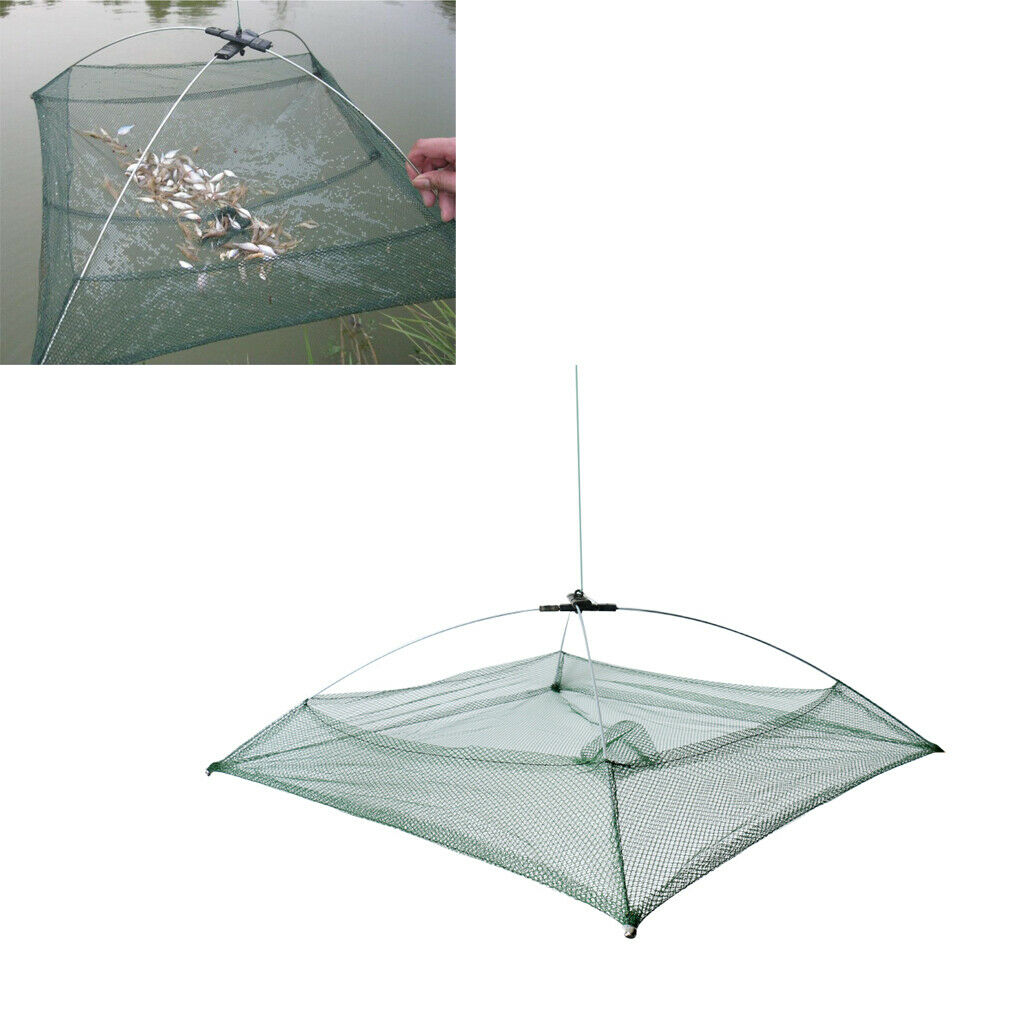 Fishing net for bait fish traps Crab traps fishing 60 x 60 cm fishing