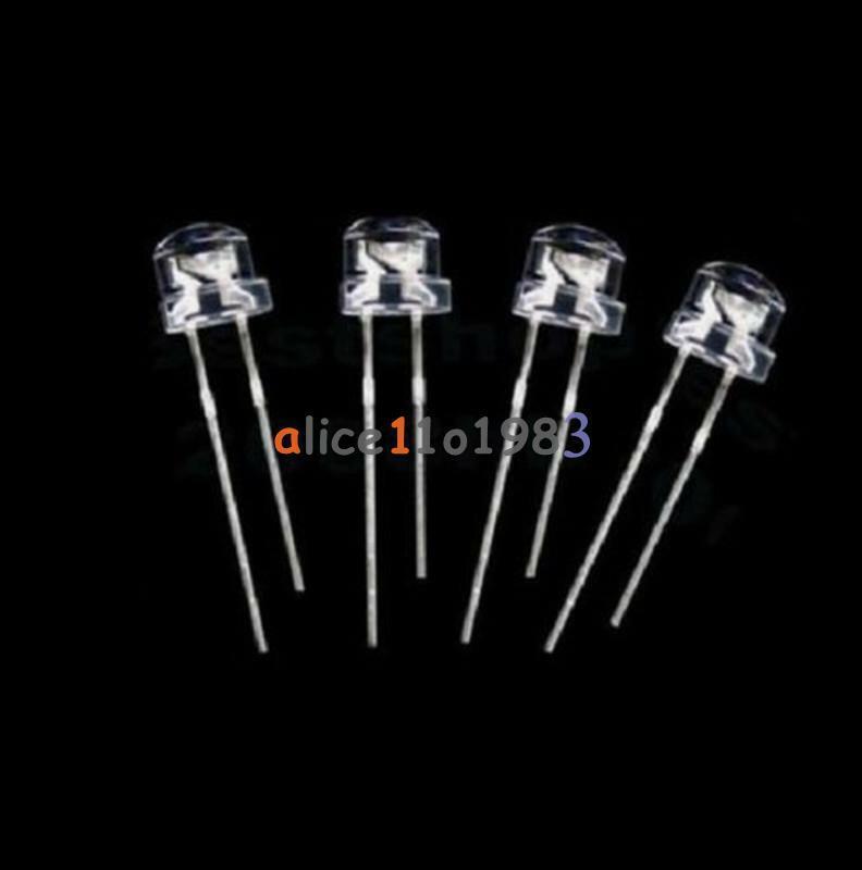 100PCS F5 5mm Red Straw Hat Superbright LED Light LED Lamp