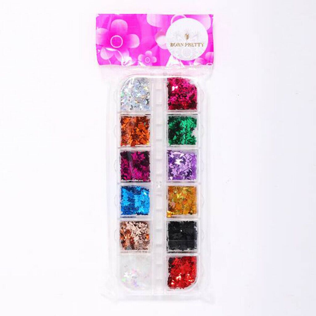 Nail Sequins Paillettes Flakes Manicure Nails Kits Art Supplies Decals