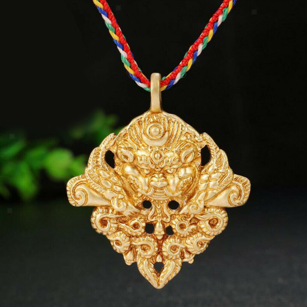 Metal Taotie Religion Buddhism Spirituality Amulet Necklace Charms Pendant