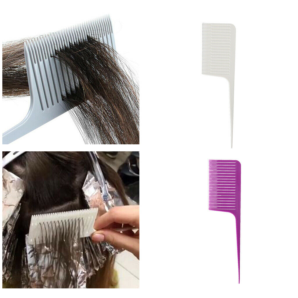 Set of 2 ABS Weaving Highlighting Foiling Styling Hair Comb Professional