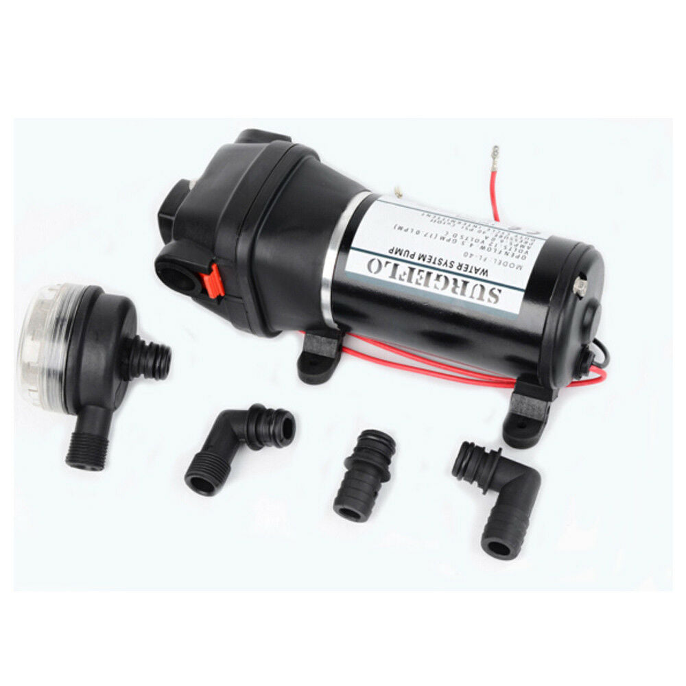 Mini RV Diaphragm Pump 24V DC Self-Priming Booster Pump Fishing Yacht Large Flow