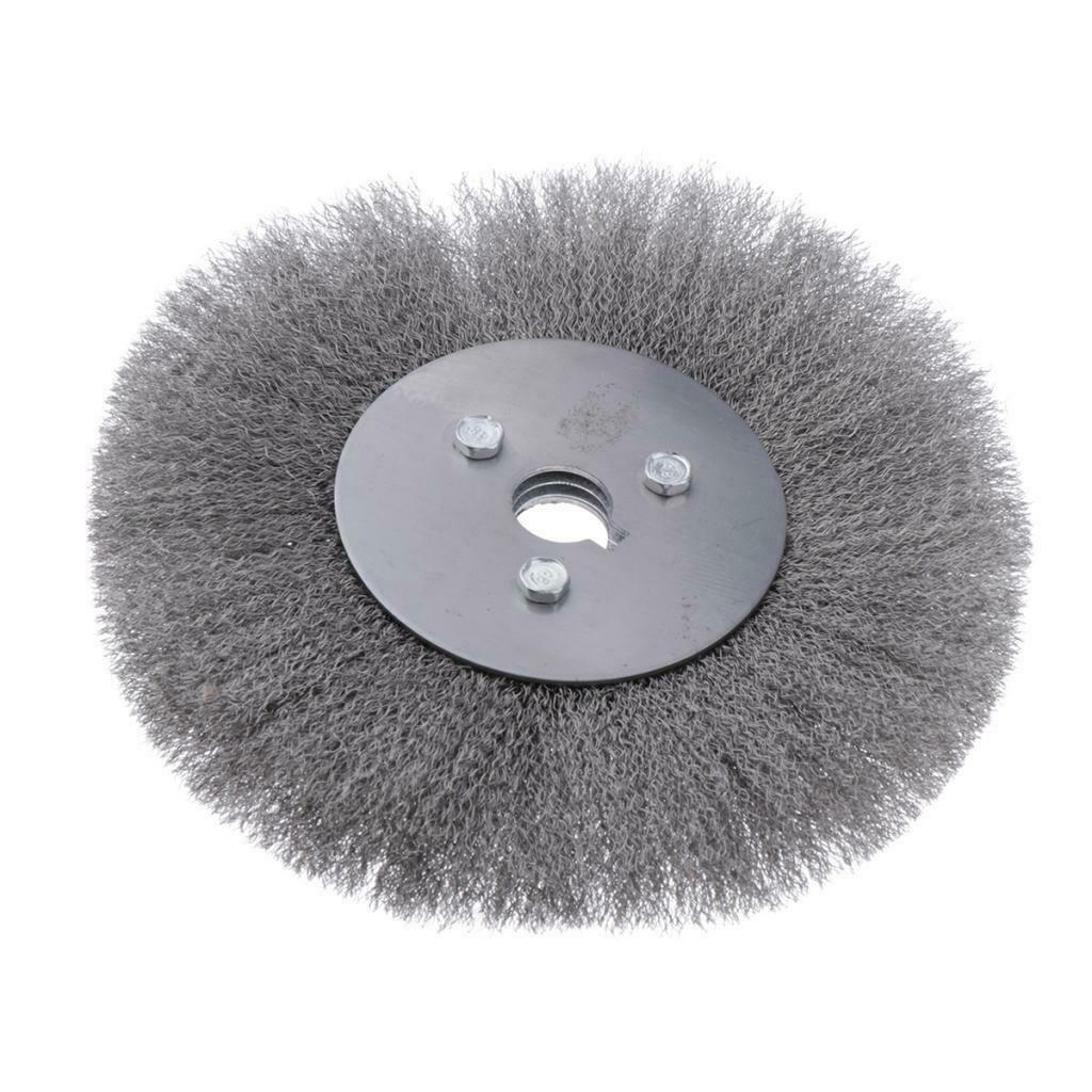 Stainless Steel Wire Abrasive Brush Wheel 5 Size 200x32mm (0.15mm wire dia.)