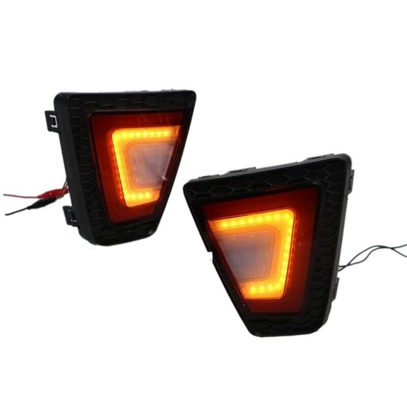 Car Red Lens Rear Bumper Reflector Light LED Brake Lamp for  Jazz/Fit 2014-2N6P7