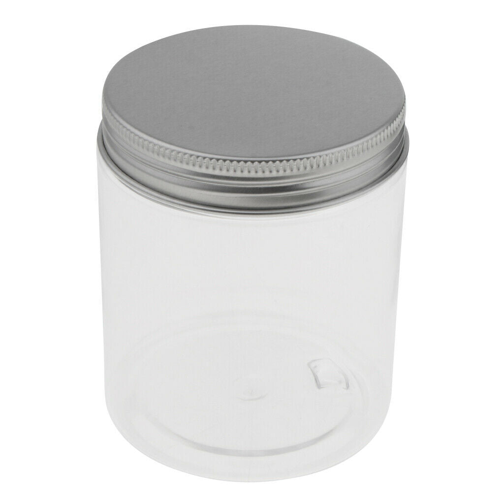 MagiDeal 5pcs 250ML Clear Plastic Pot Glass Container Bottle For