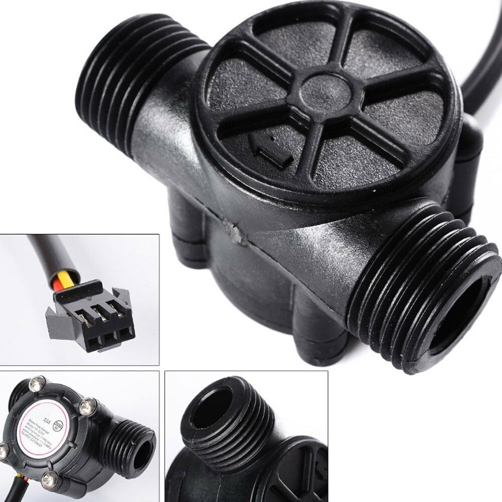 New 1/2" Water Flow Sensor Switch Hall Flow Meter Counter For Arduino  1-30L/min