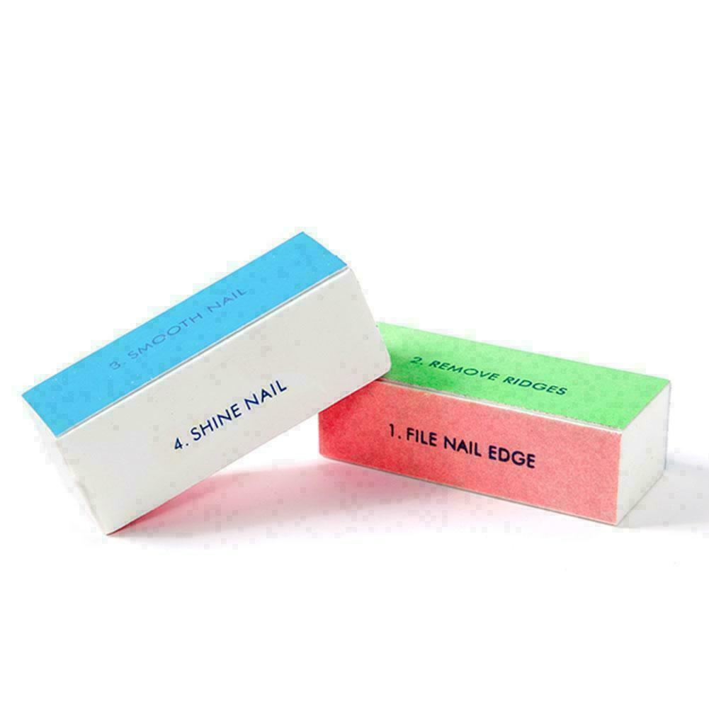 4 in 1 NAIL BUFFER Fine Grit Smooth Polish&Shine Remove Ridges I8Q Y0N2 R1D3