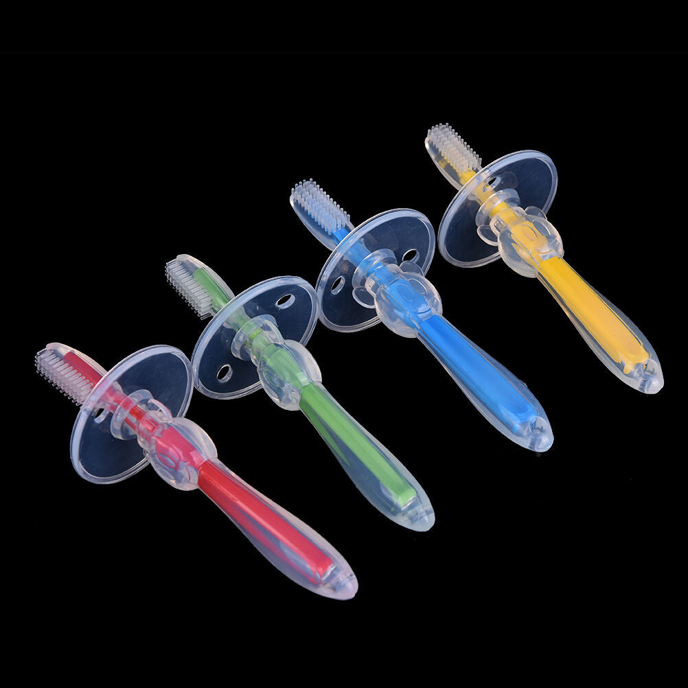 Silicone Kids Teether Training Toothbrushes  Infant Newborn Brush Tool A .l8