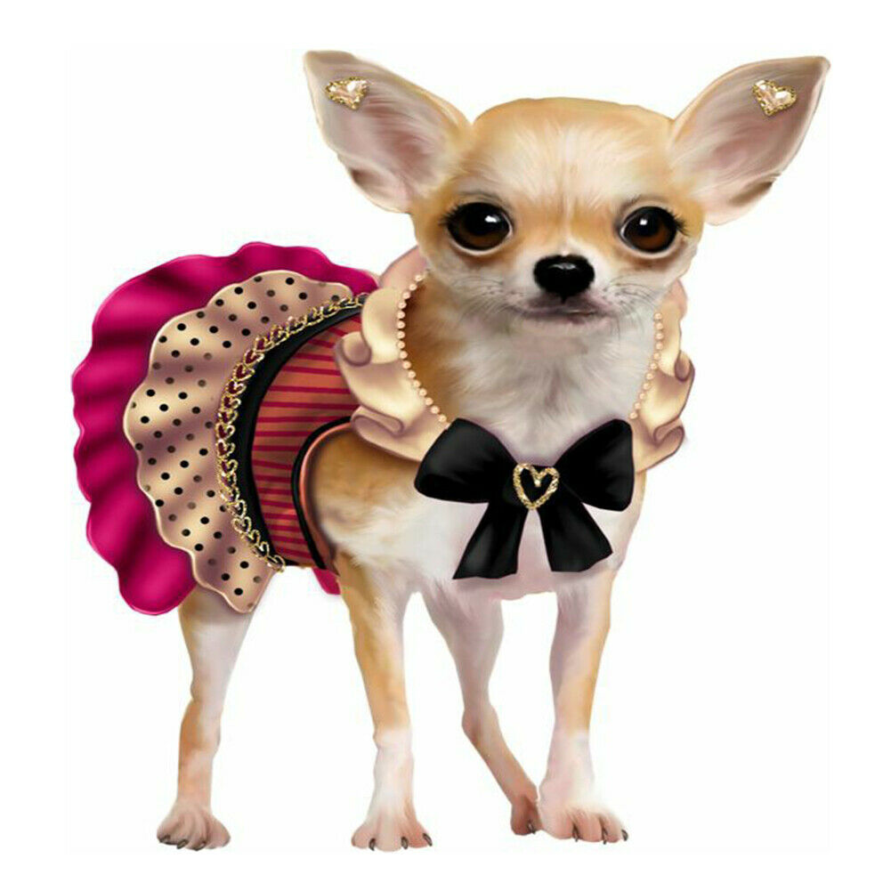 5D Diamond Painting Full Round Drill dog Picture of Rhinestone @