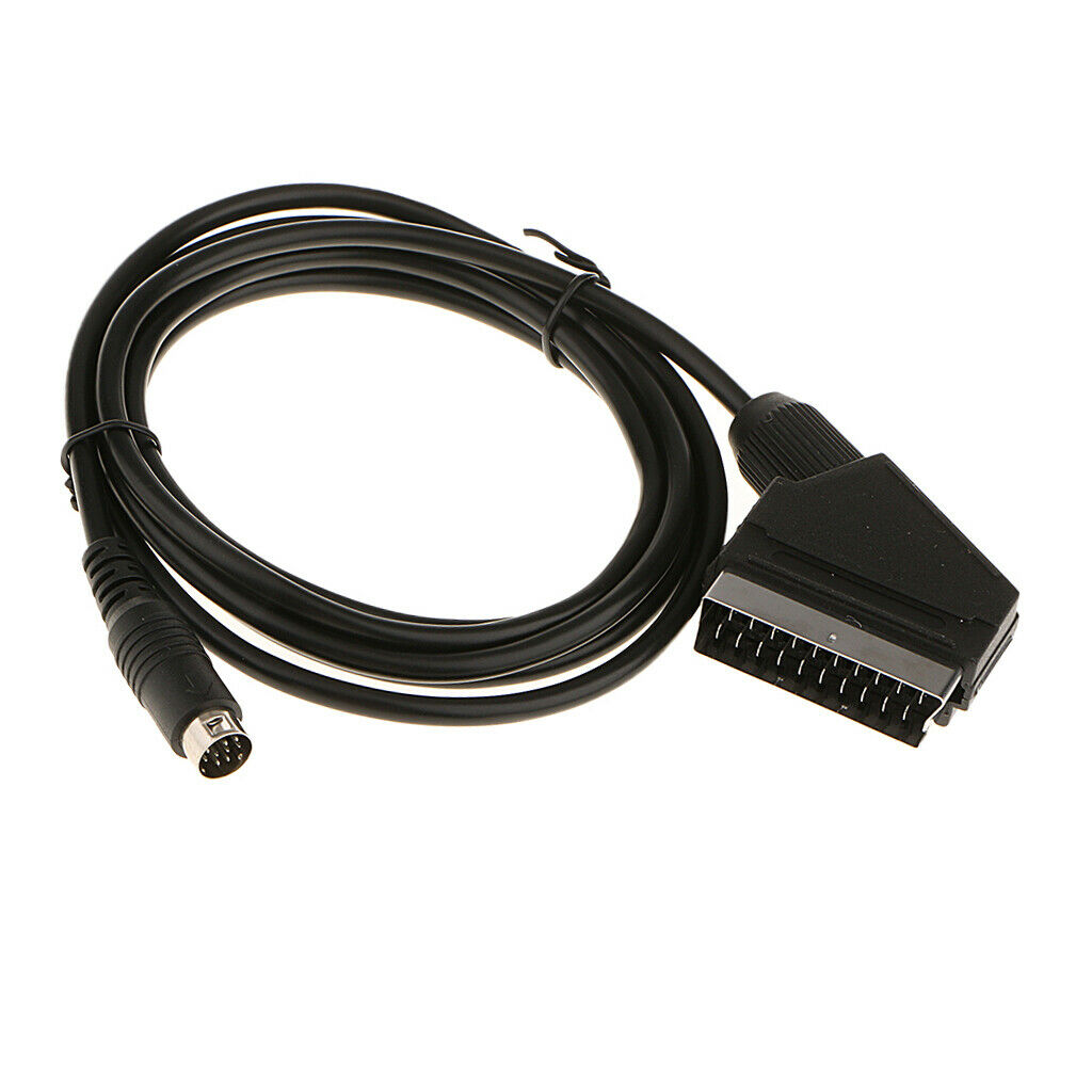 1.8m RGB Scart Cable AV Video Lead for Sega Mega Drive MD 2 Game Consoles
