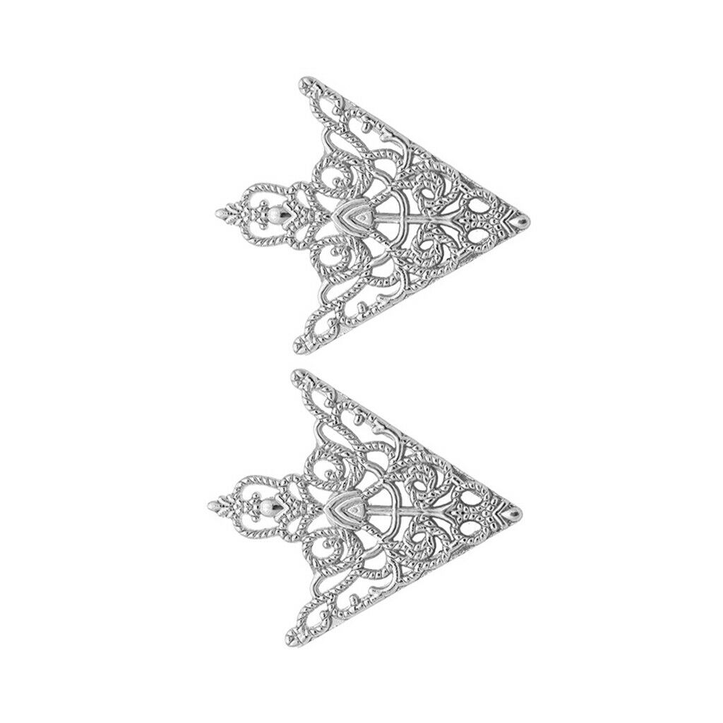 Fashion Triangular Collar Pin Hollow Tropical   Shaped Brooch Collar Corner
