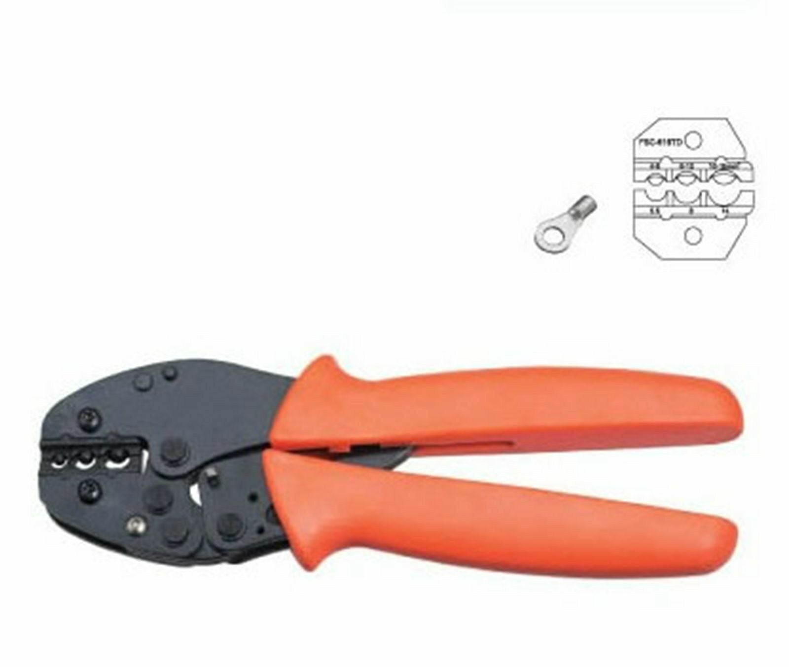 Non-Insulated Wire Terminals Plier Crimper 4-6,6-10,10-16mm2 AWG 12-6