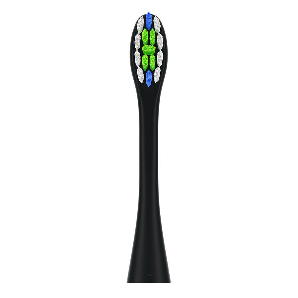 2pcs Sonic Toothbrush Heads Replacement for Toothbrushes Black_Multi Color