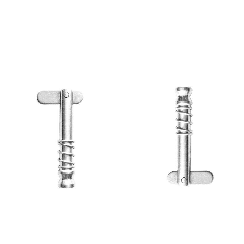 2x Stainless Steel Bimini Quick Release Pin Hardware For Boat Canvas Cover