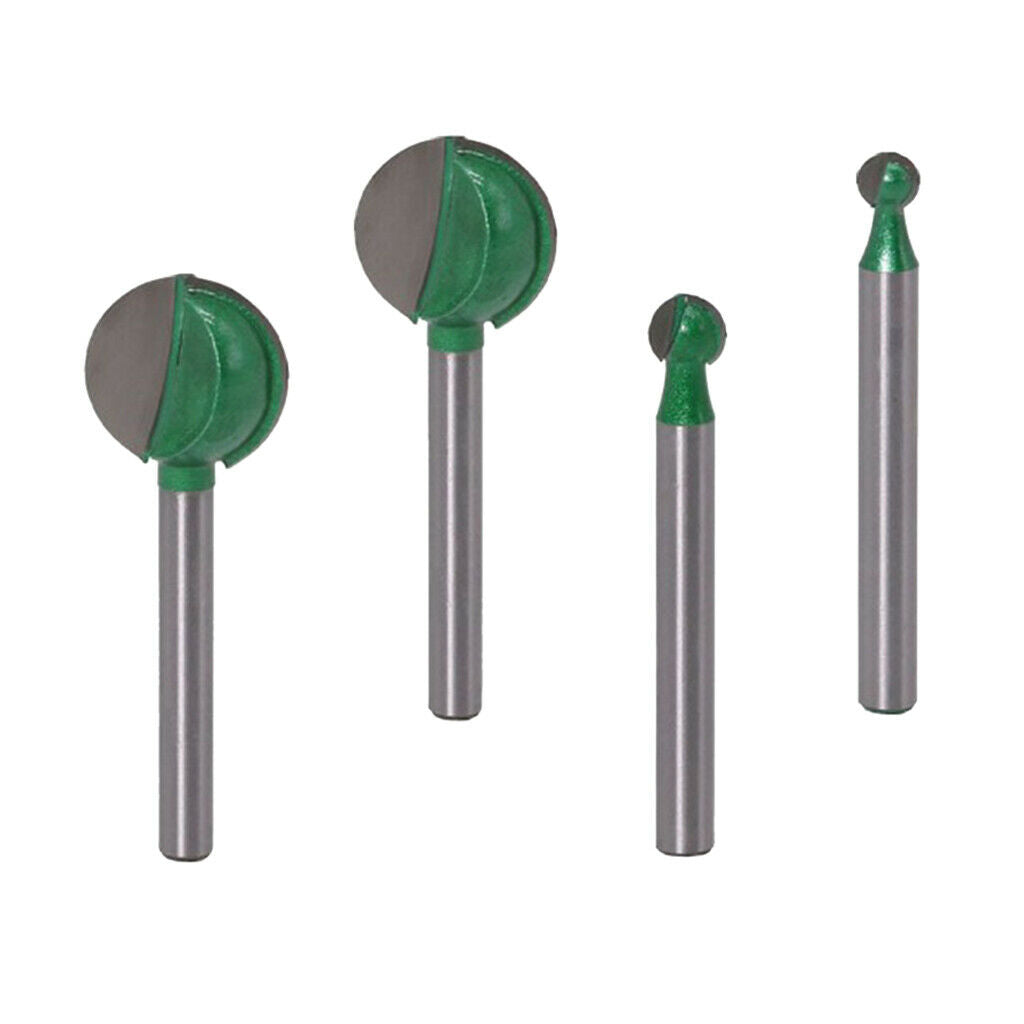 6mm Shank Woodworking Ball Cutter Router Bits for  Carving Engraving