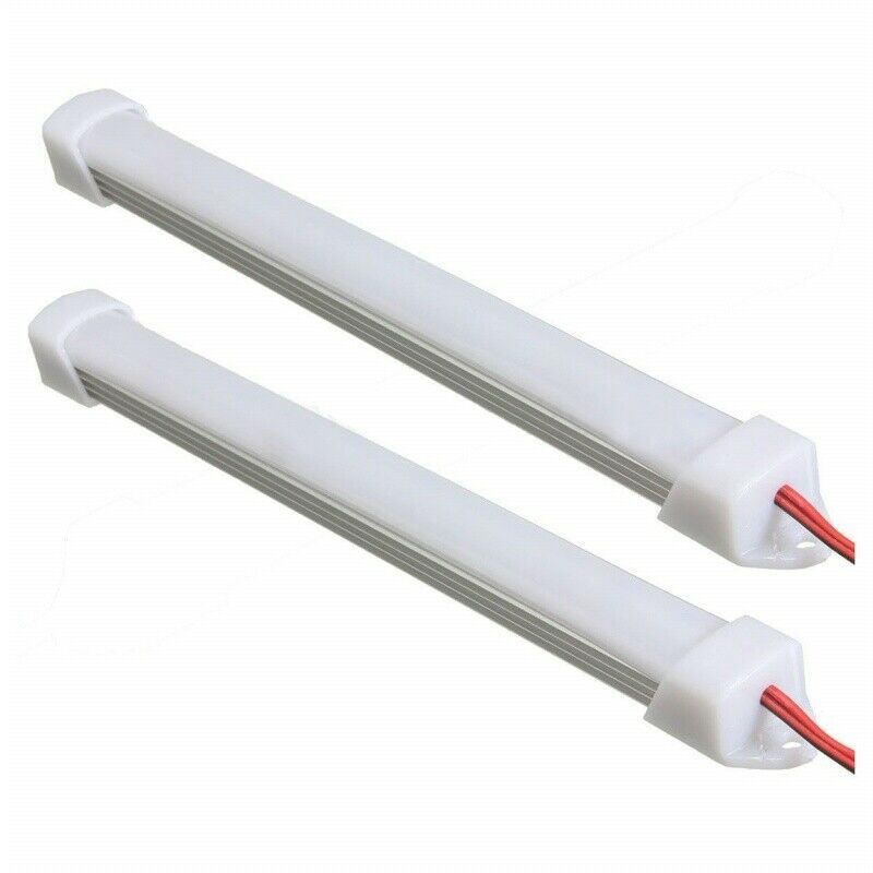 2x 12V Car LED SMD Interior Light Bar Tube Strip Lamp Van Boat Caravan MotorhoD8