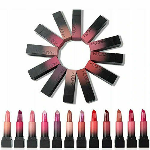 Huda Beauty Matte Lipstick Long Lasting Waterproof Lipsticks Gift Set 12 Colors