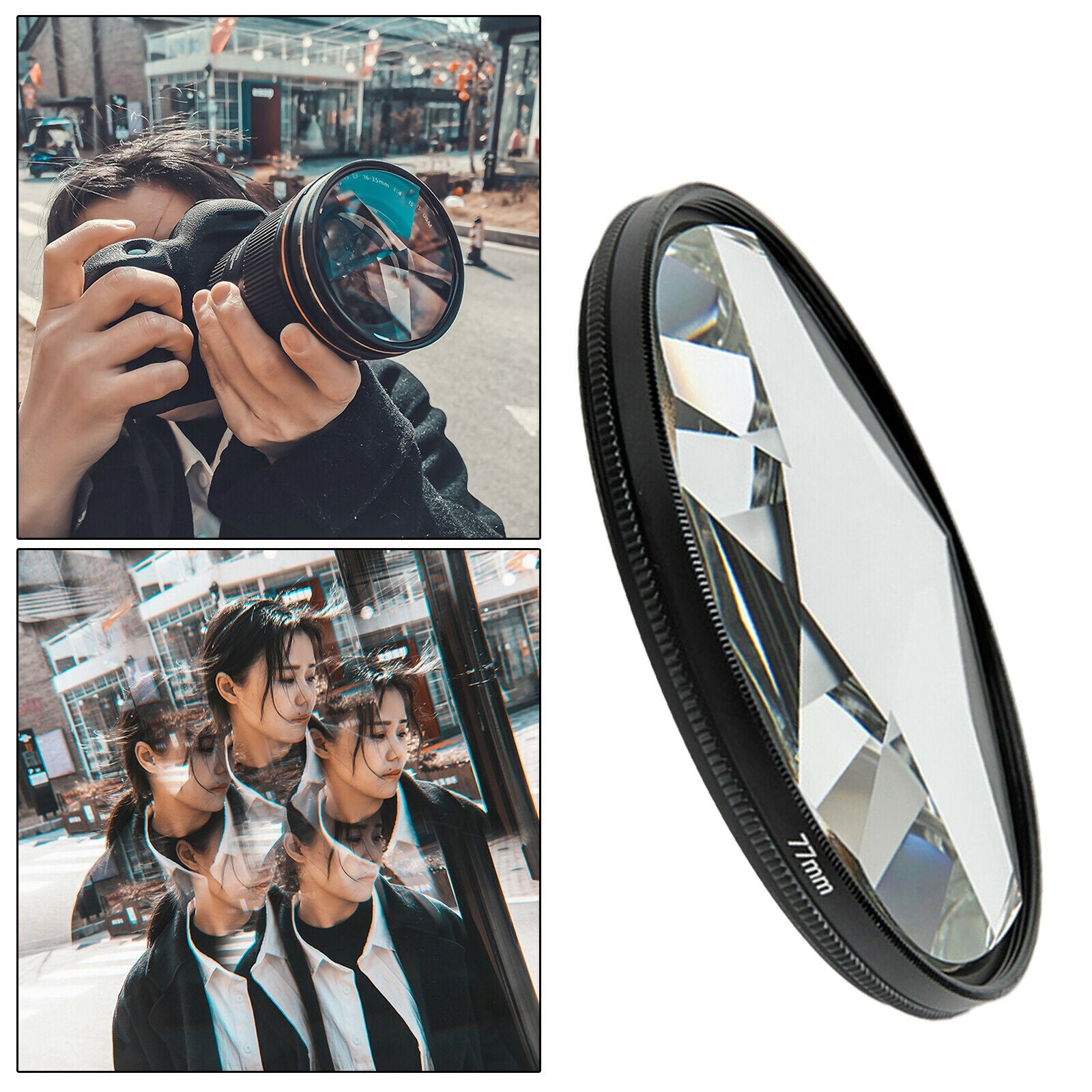 Pentaprism Prism SpecialEffect Camera Filter Variable Multiple Refraction