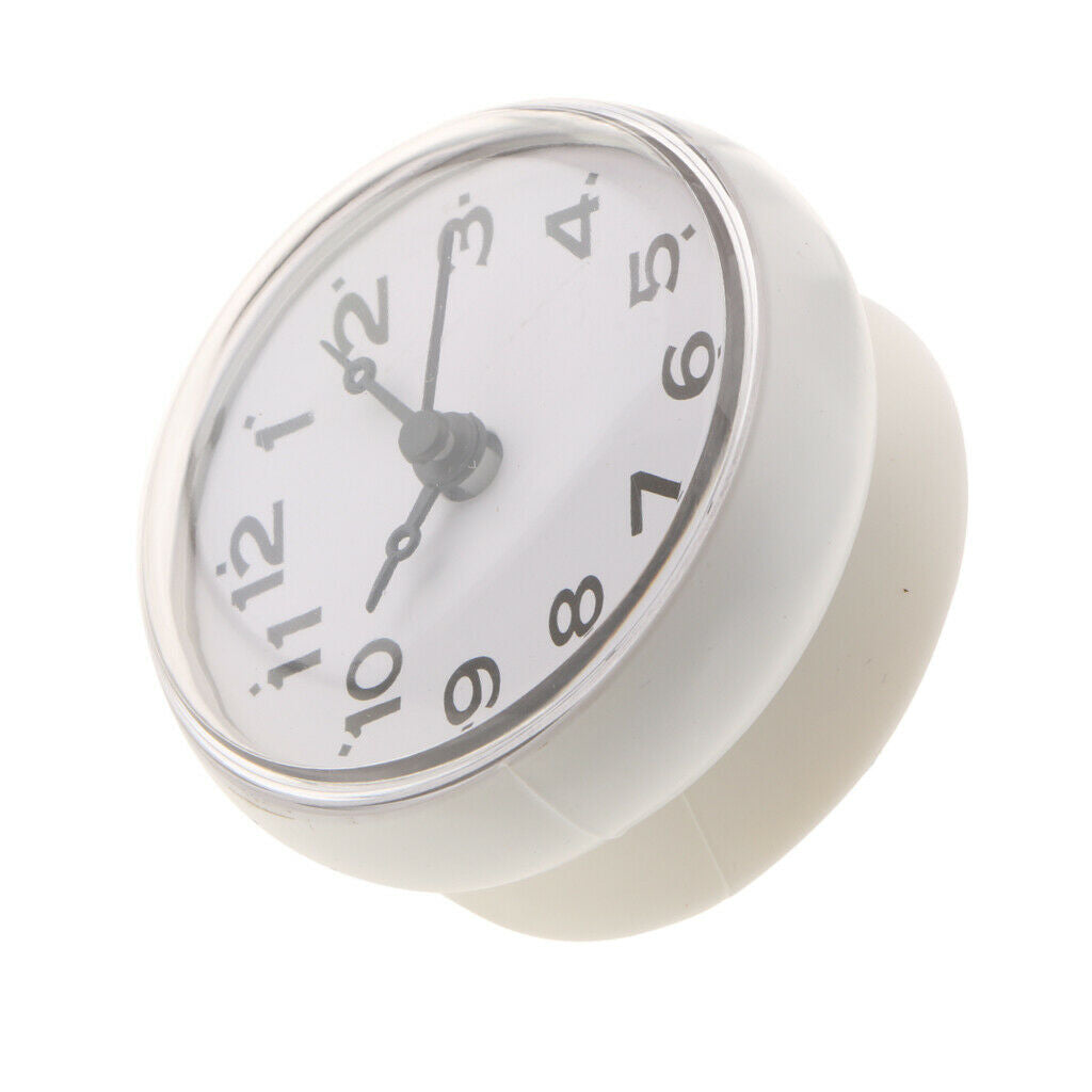 Silicone PVC Mini Kitchen Clock Suction Cup Clock Waterproof for Mirror