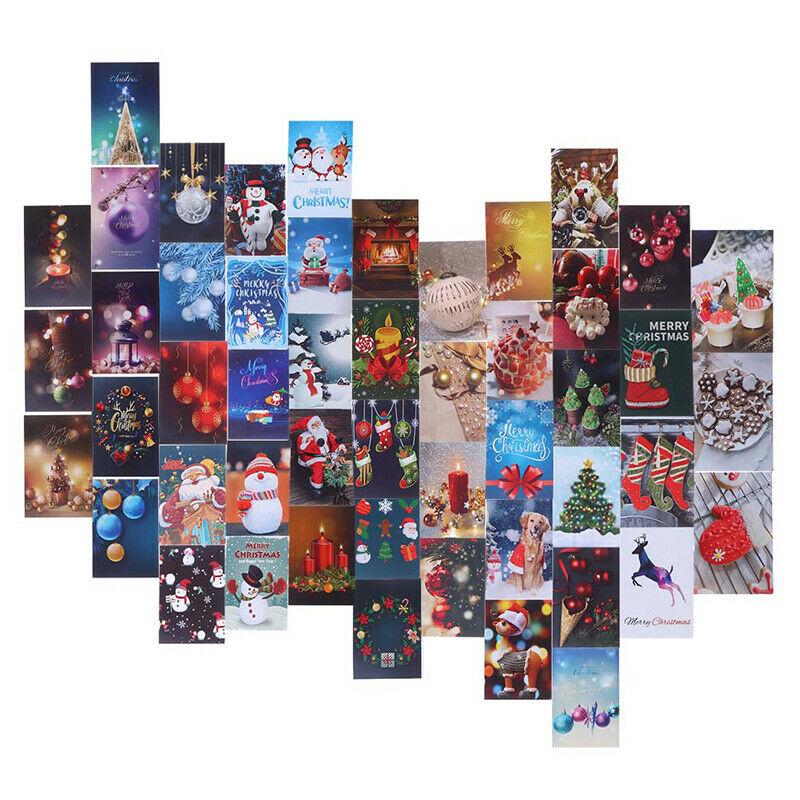 50Pcs Christmas Wall Collage Dorm Decor New Year Wall Art Beach Collage Pos KX