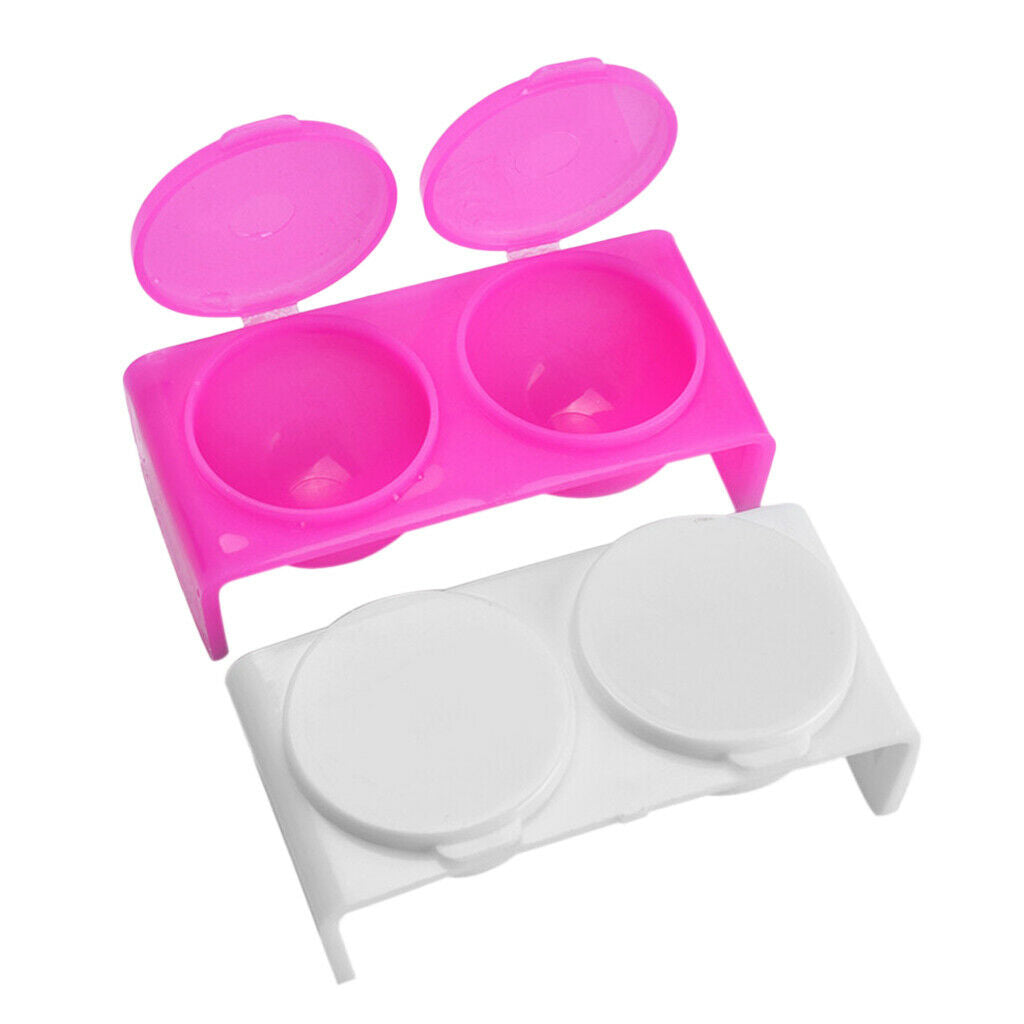 Set Of 2 Brush Box Brush Holder Brush Cleaner Box Nail Brush Mug, From