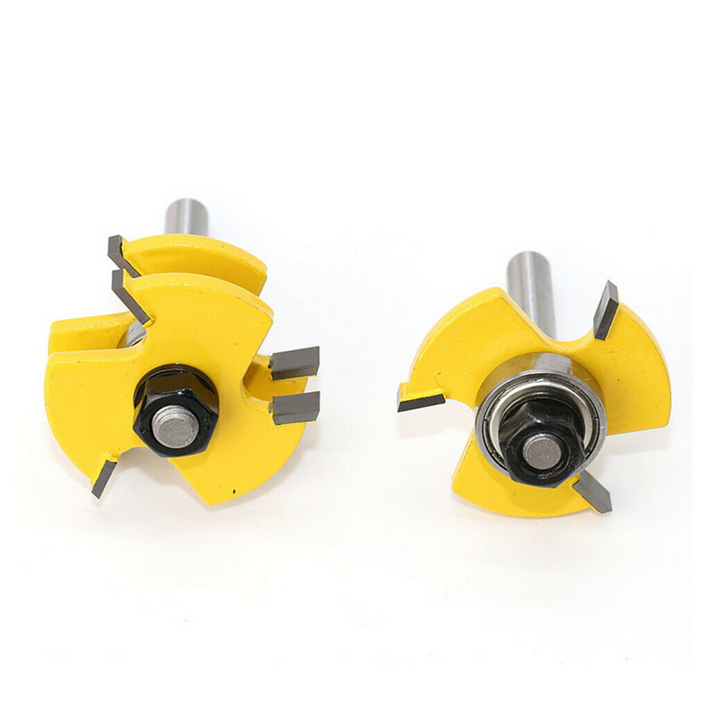 Professional Carbide Finger Joint Bit, 8mm Shank,Woodworking 2pcs/set