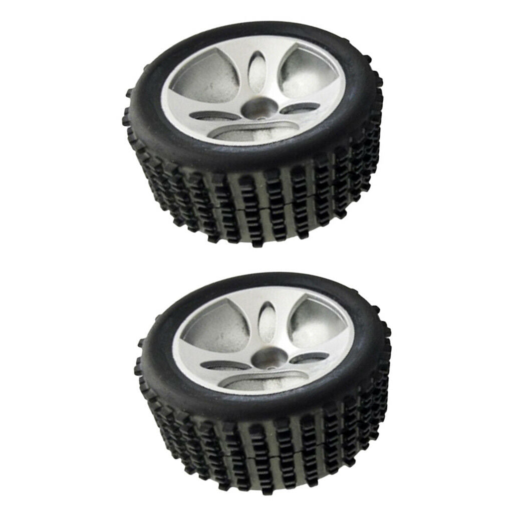 2x 1:18 Scale Plastic Tire Tyres for Wltoys A959 RC Climbing Truck Body Accs
