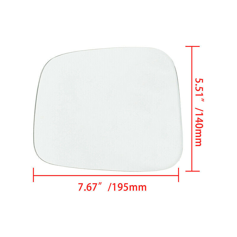 Pair Front Side Wing Mirror Glass Heated For VW Caddy 04-15 Transporter T5 03-10