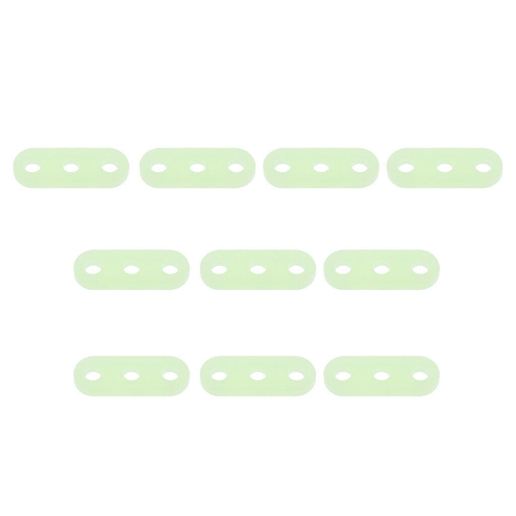 10 Pieces Plastic Guyline Adjusters with 3 Holes, Visible at Night Reflective