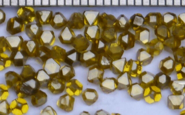 Synthetic Diamond Single Crystal 0.08 Carat Width 2mm Hardnes 10 Made Russia