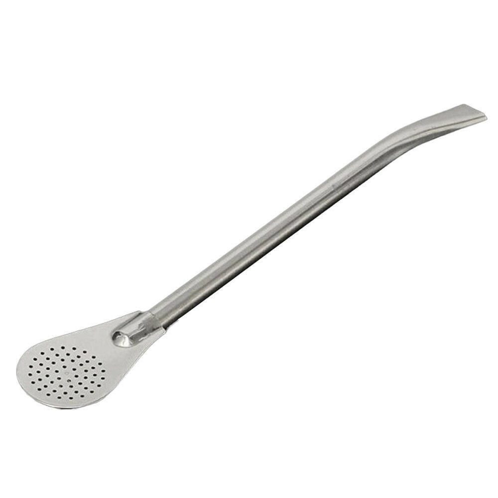 Pro Stainless Steel Filter Straw Spoon for Tea Drinking Yerba Mate Bombilla Tool