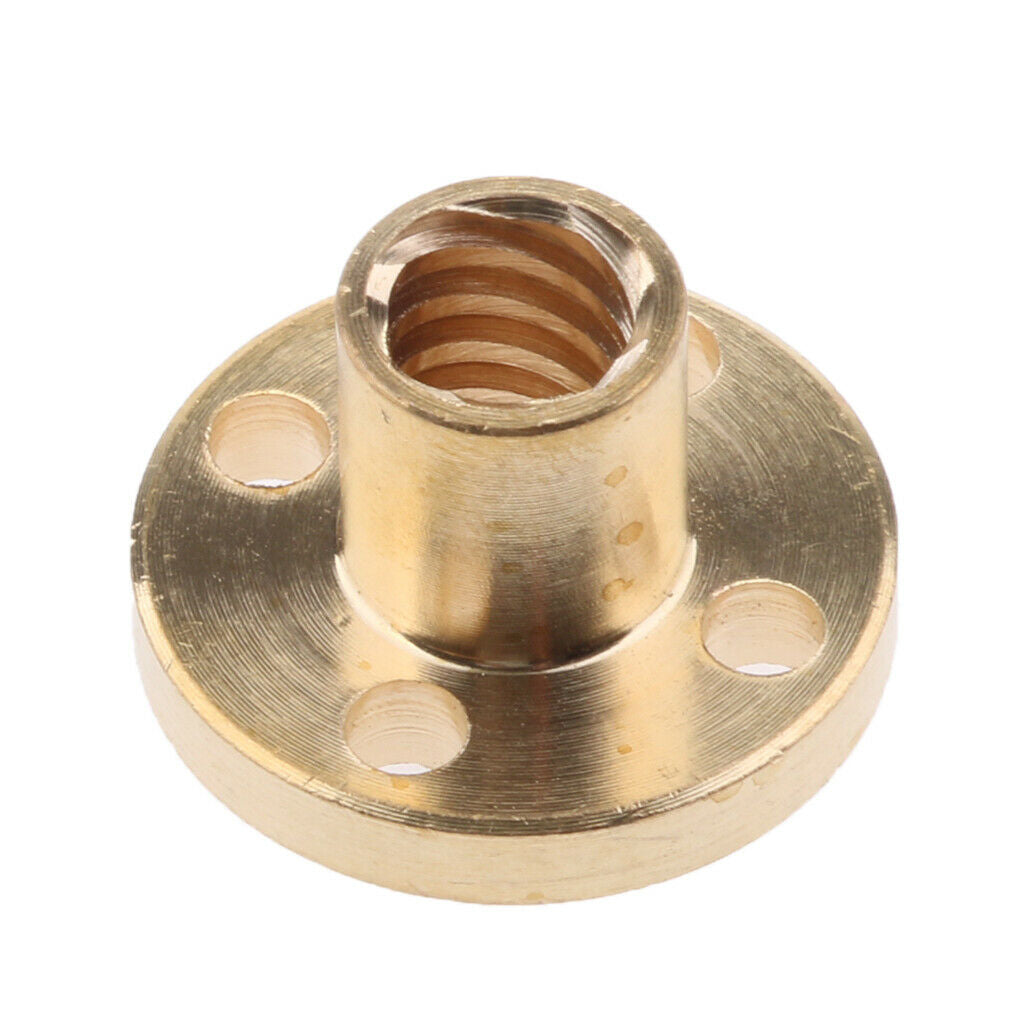 4 Piece Brass T8 Screws Nut Trapezoidal For 8mm T8 Lead Threaded Rod CNC
